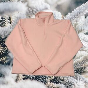 Pink fleece sweater